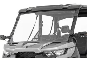 Can-Am Defender MAX HD10 XT CAB Full Windshield - Rough Country - Scratch Resistant - '18-'20 Can-Am Defender MAX HD10 XT CAB Full Windshield - Rough Country - Scratch Resistant - '18-'20